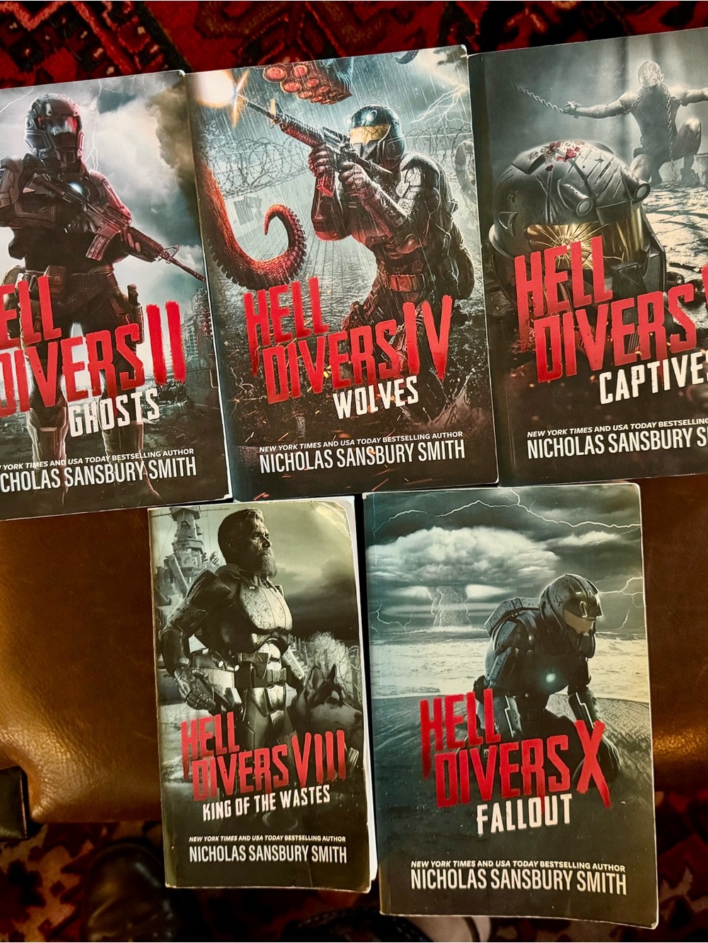 5 Hell Divers paperback books